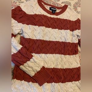 Lands End Cotton Crewneck Sweater-Small